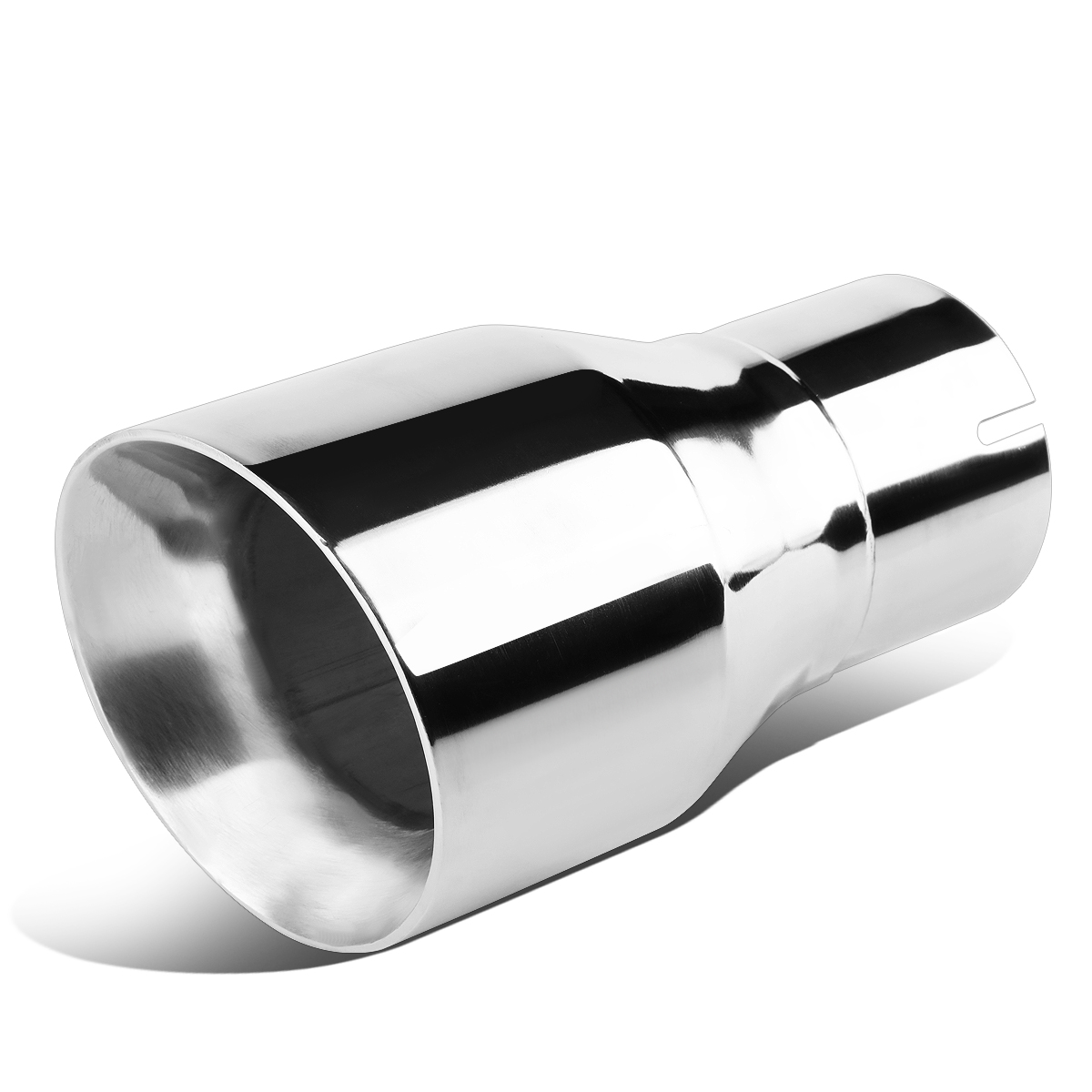 YITAMOTOR 2.5" Inlet Exhaust Tips, 2.5 Inch Inlet 4in Outlet 12 In Overall Length Stainless Steel Chrome Plated Finish Exhaust Tailpipe Tip Universal For 25in Od Tailpipe Boltclamp On Blue P 7643 - Foto 9